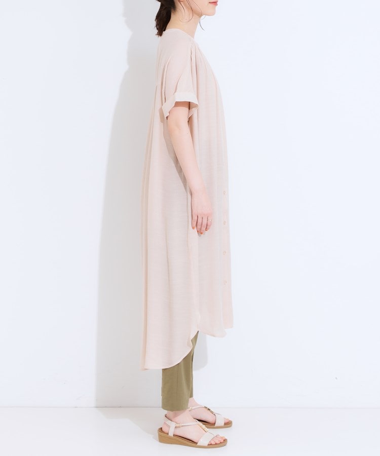 シューラルー(SHOO・LA・RUE)の【接触冷感/S-LL/洗える】前あきロングシャツ18