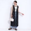 シューラルー(SHOO・LA・RUE)の羽織るだけでぱっと華やか レース風柄ロングジレ7