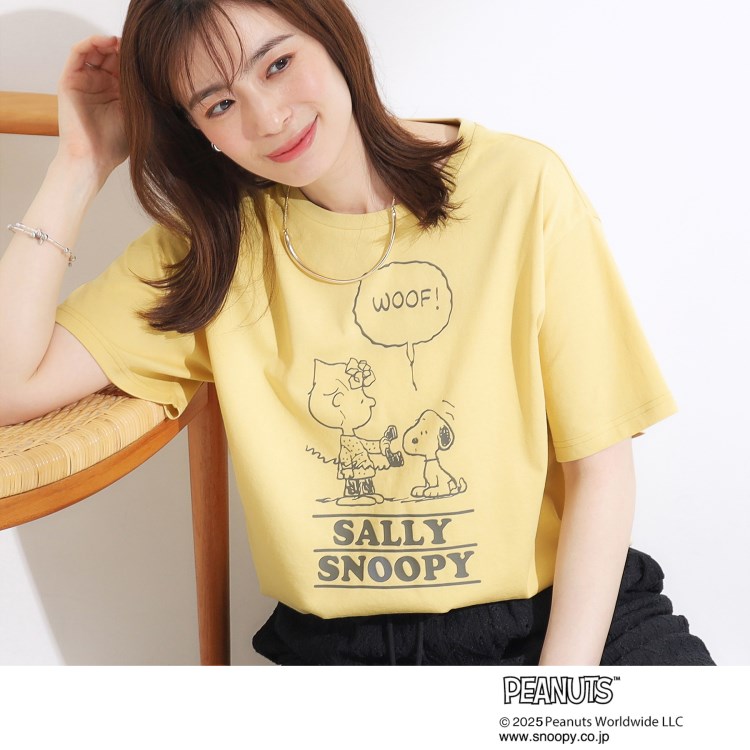 シューラルー(SHOO・LA・RUE)の【PEANUTS】ひんやりTシャツ Ｔシャツ