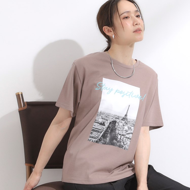 シューラルー(SHOO・LA・RUE)のひんやりプリントTシャツ Ｔシャツ