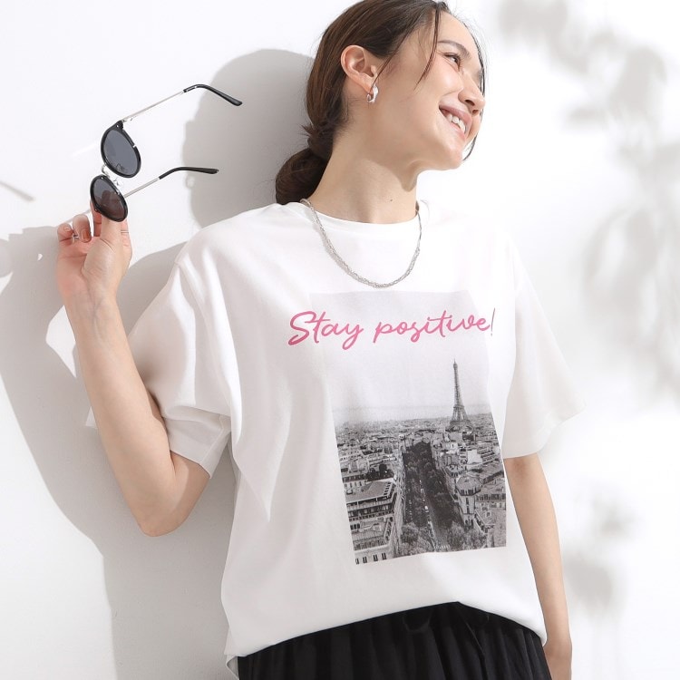 シューラルー(SHOO・LA・RUE)のひんやりプリントTシャツ Ｔシャツ