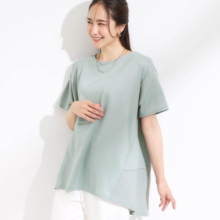 シューラルー(SHOO・LA・RUE)の【S-LL/UV/吸水速乾】きれいに体型カバー Aライン チュニックワンピース チュニック