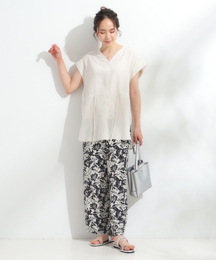 シューラルー(SHOO・LA・RUE)の着まわしがきく さらっと着れるサファリシャツ5