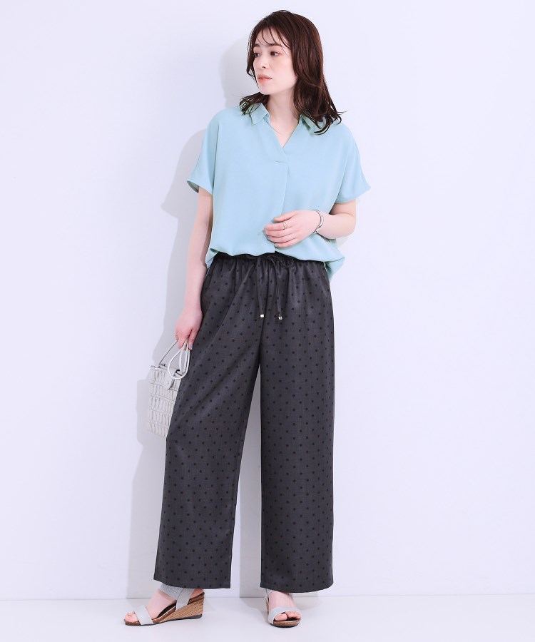 シューラルー(SHOO・LA・RUE)の【洗える/S-LL/プチプラ】スキッパーブラウス7