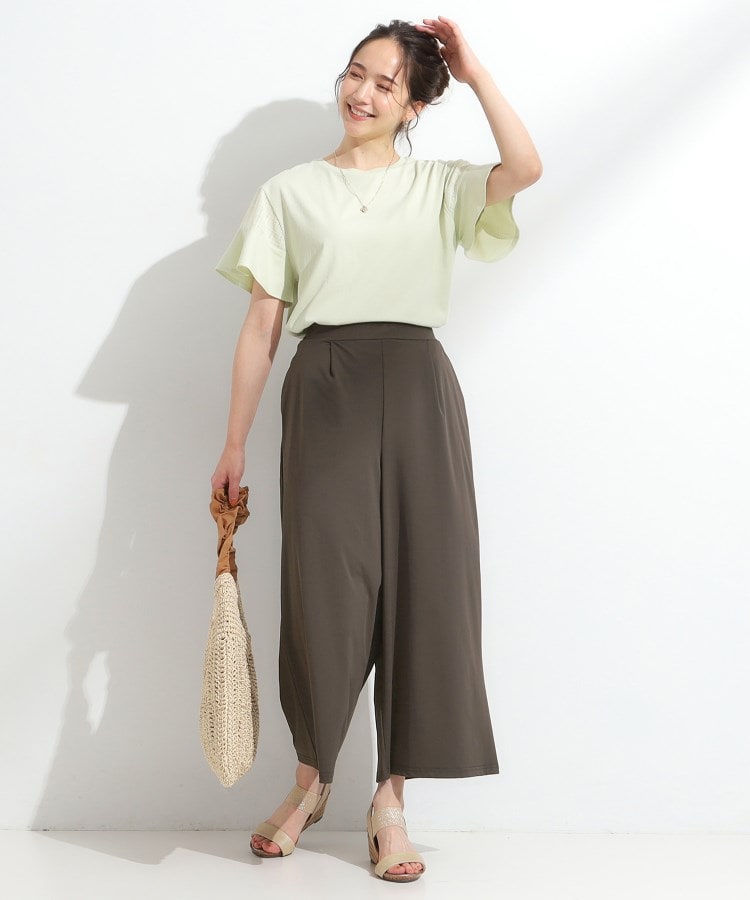 シューラルー(SHOO・LA・RUE)のさらさらひんやりストレッチガウチョパンツ7