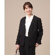 シューラルー(SHOO・LA・RUE)の【S-3L/洗える/通勤】ダブルクロス Vネックジャケット【CIRCRIC】38