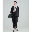 シューラルー(SHOO・LA・RUE)の【S-3L/洗える/通勤/セレモニーにも】ダブルクロス プルオンテーパードパンツ【CIRCRIC】50