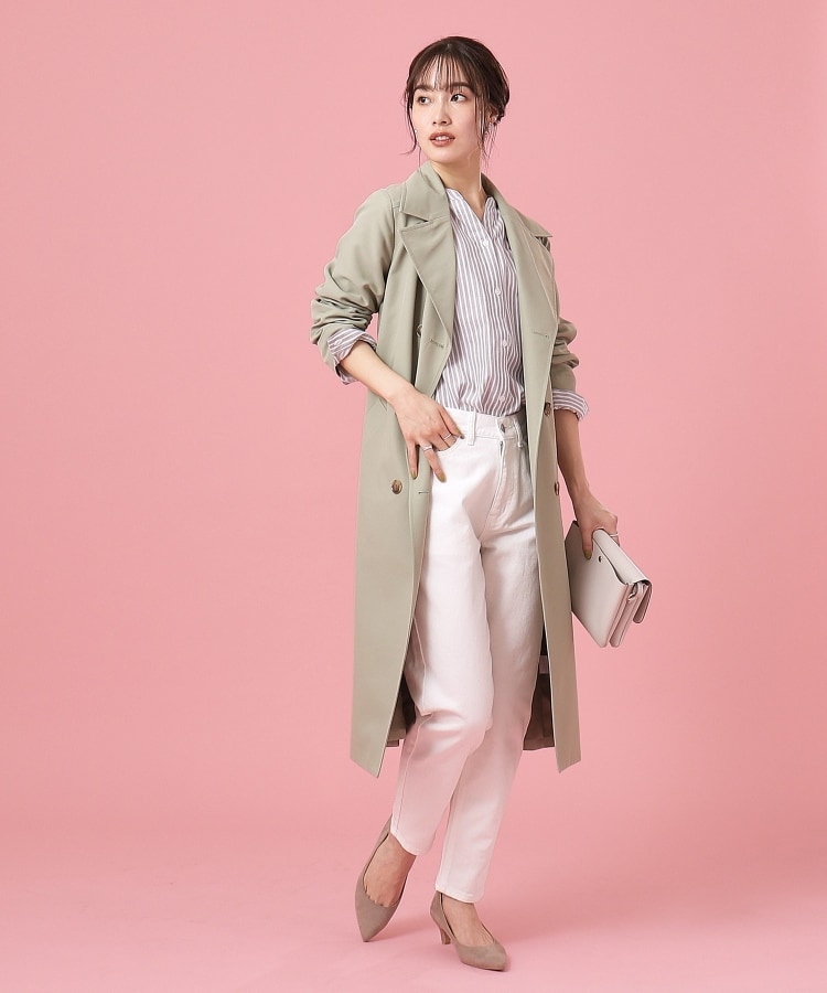 SS-3L/美脚シルエット】いつでも頼れる デニムテーパードパンツ SS-3L/美脚シルエット】いつでも頼れる デニムテーパードパンツ