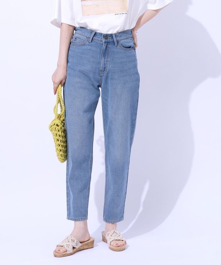 シューラルー(SHOO・LA・RUE)の【SS-3L/美脚シルエット】いつでも頼れる デニムテーパードパンツ6
