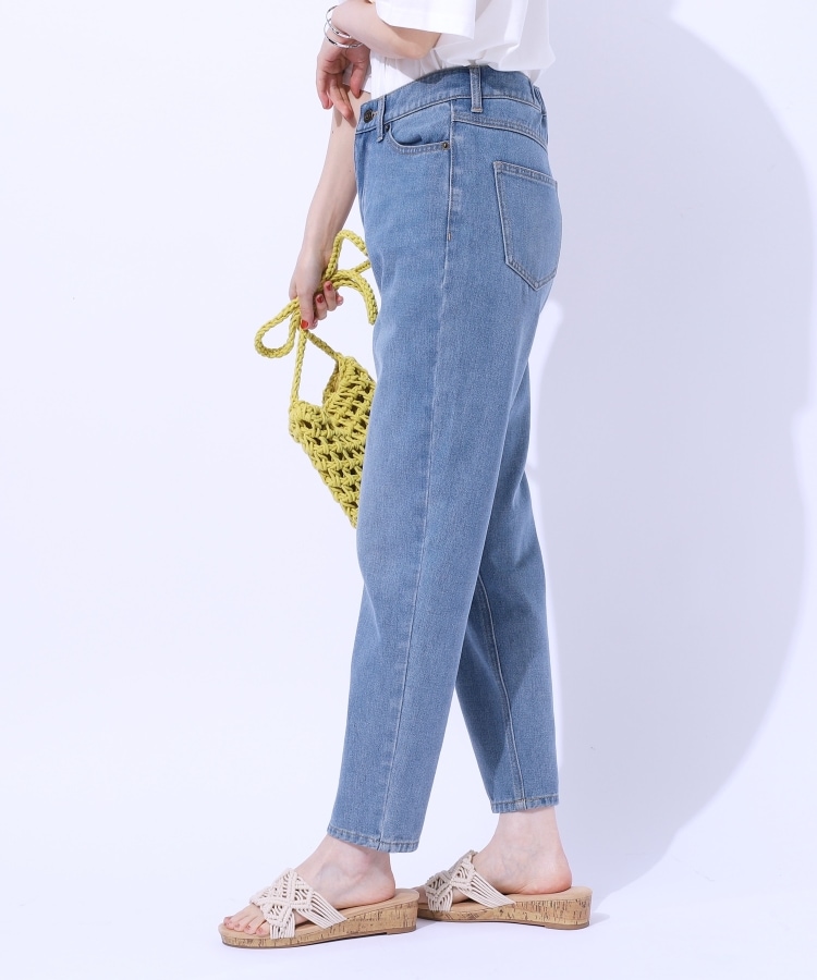 シューラルー(SHOO・LA・RUE)の【SS-3L/美脚シルエット】いつでも頼れる デニムテーパードパンツ7