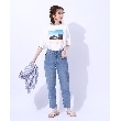 シューラルー(SHOO・LA・RUE)の【SS-3L/美脚シルエット】いつでも頼れる デニムテーパードパンツ8