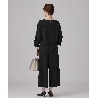 シューラルー(SHOO・LA・RUE)の【通勤/デイリー/セットアップ可】マルチに使える カットジョーゼット ワイドパンツ5
