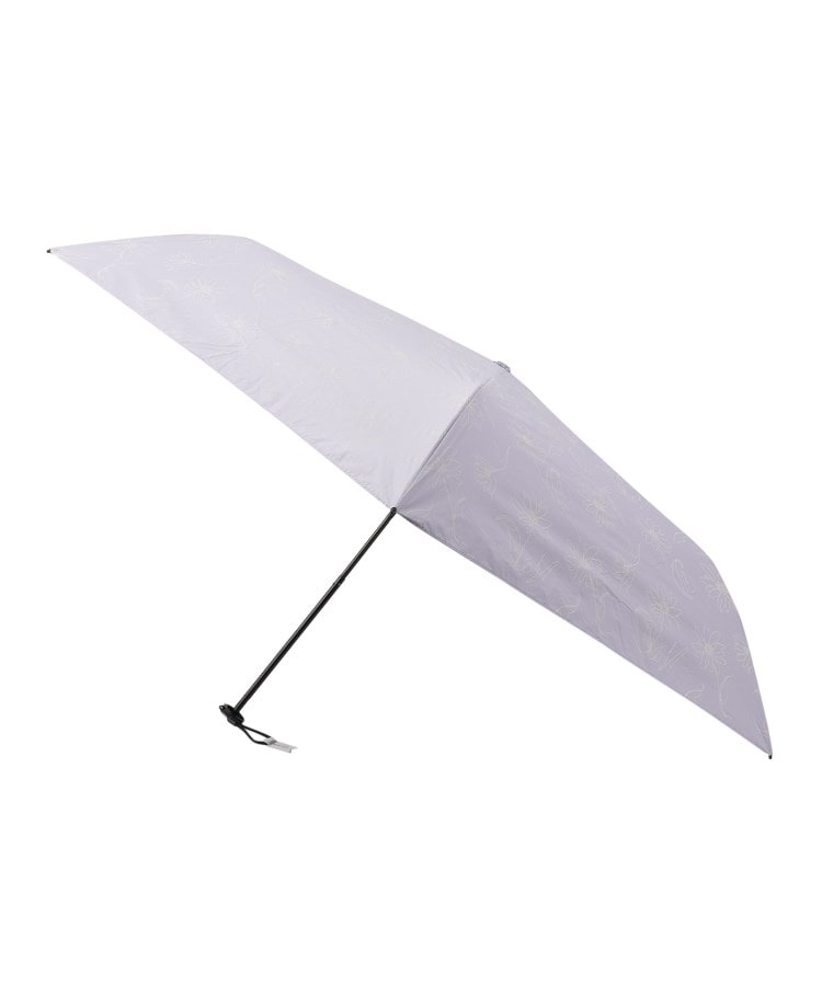 シューラルー(SHOO・LA・RUE)の【晴雨兼用】because　折り畳み傘 ライトパープル(081)