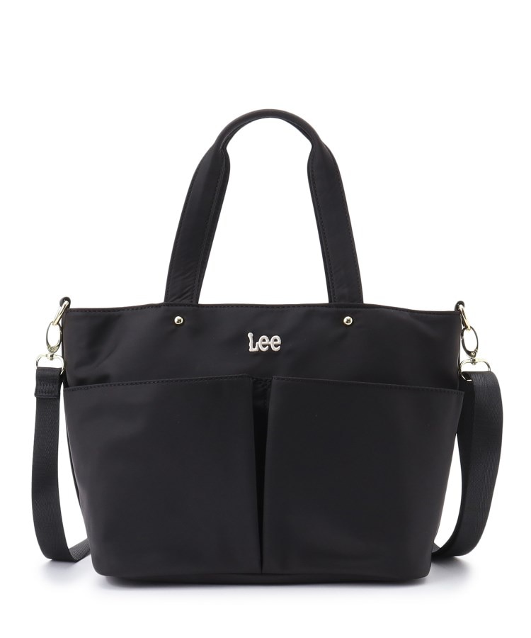 シューラルー(SHOO・LA・RUE)の【Lee別注】フロントポケットトートバッグ ブラック(019)