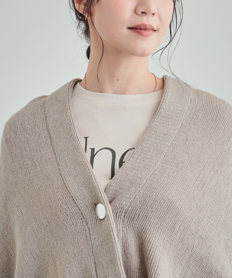 シューラルー(SHOO・LA・RUE)の【2WAY】大人のきらめき ラメライン ラッセルケープ25