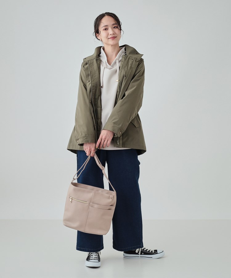 シューラルー(SHOO・LA・RUE)のプレゼントにも フロント切り替えショルダーバッグ13