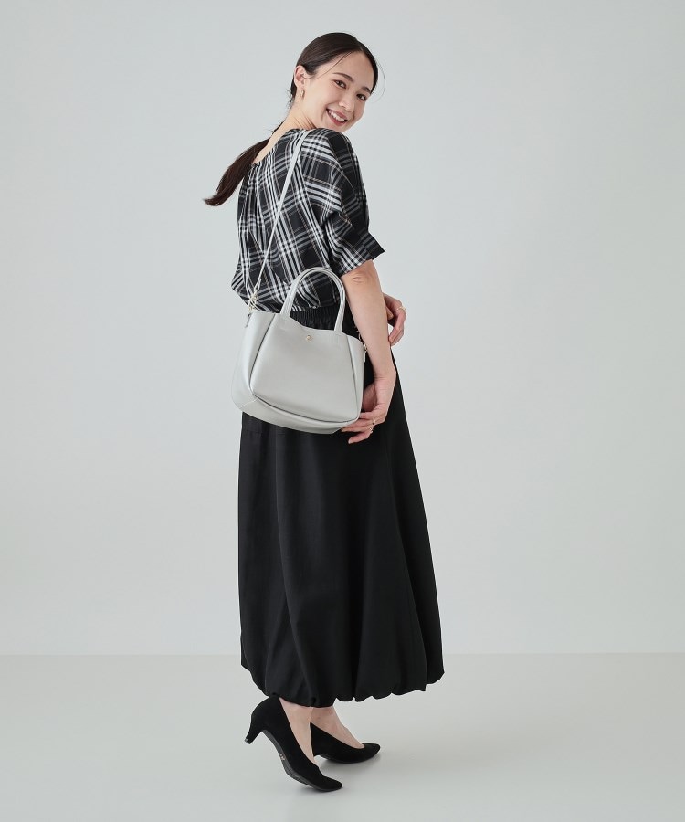 シューラルー(SHOO・LA・RUE)の【2WAY】ころんとしたフォルムがかわいい 内装ポケットミニトートバッグ14