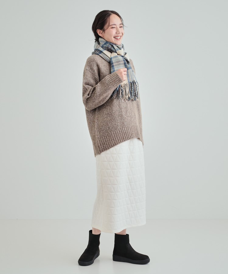 シューラルー(SHOO・LA・RUE)の【高レビュー/撥水】すっぽりラクラク はきぐちニットブーツ3