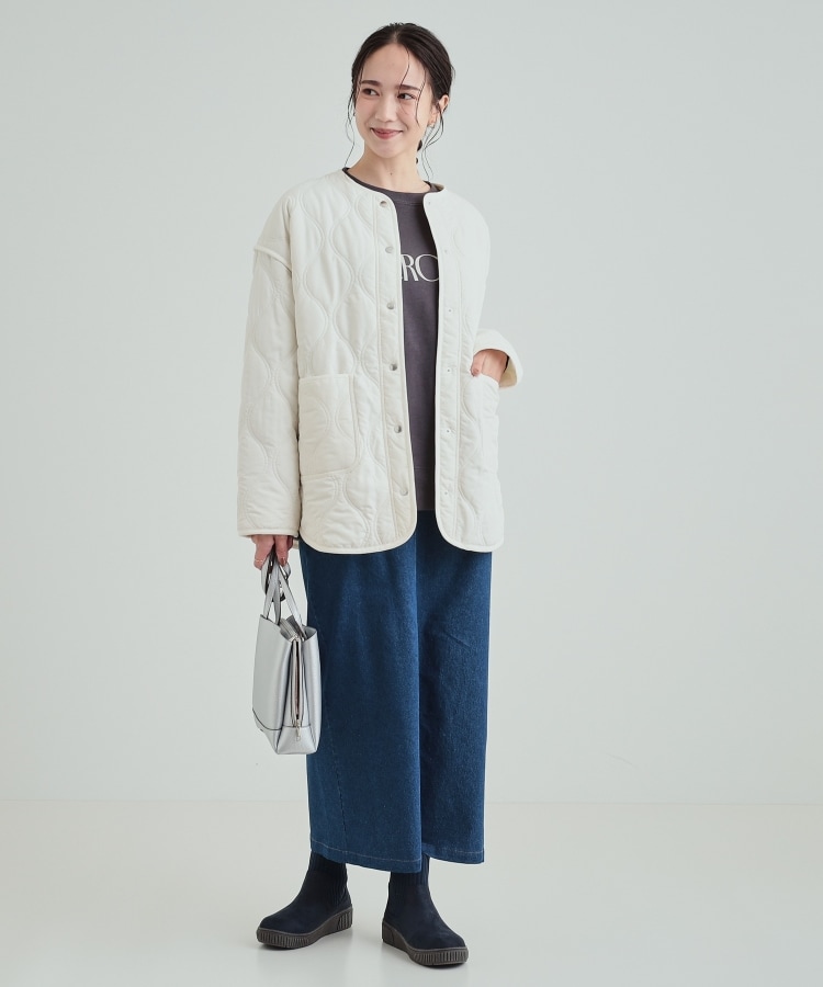 シューラルー(SHOO・LA・RUE)の【高レビュー/撥水】すっぽりラクラク はきぐちニットブーツ20