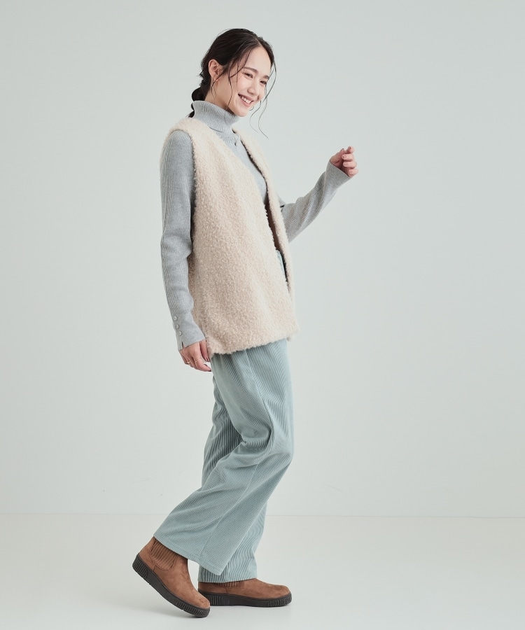 シューラルー(SHOO・LA・RUE)の【高レビュー/撥水】すっぽりラクラク はきぐちニットブーツ14