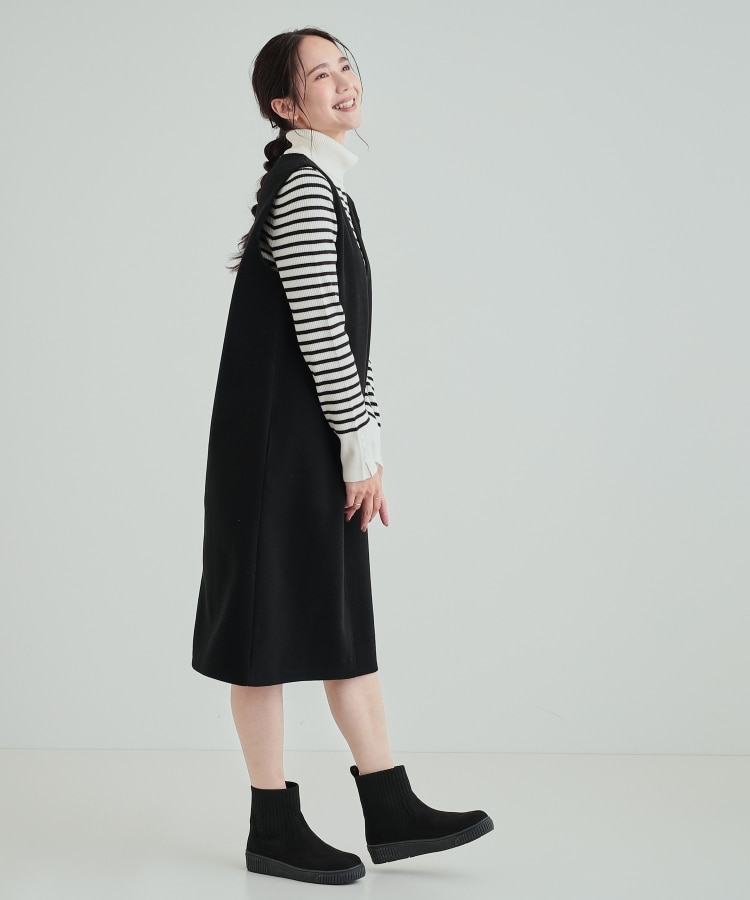 シューラルー(SHOO・LA・RUE)の【高レビュー/撥水】すっぽりラクラク はきぐちニットブーツ12