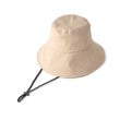 シューラルー(SHOO・LA・RUE)のあご紐付きつば広ブリムダウンHAT ベージュ(552)