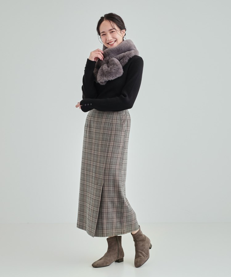 シューラルー(SHOO・LA・RUE)の【22.5cm～25.0cm】軽くて歩きやすい ローヒール ストレッチブーツ【SHOO WARM】2