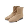 シューラルー(SHOO・LA・RUE)の【22.5cm～25.0cm】軽くて歩きやすい ローヒール ストレッチブーツ【SHOO WARM】 キャメルブラウン(041)