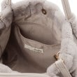 シューラルー(SHOO・LA・RUE)の【2WAY】上品カラーで取り入れやすい ふわふわ ストライプファートートバッグ10