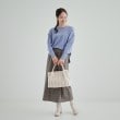 シューラルー(SHOO・LA・RUE)の【2WAY】上品カラーで取り入れやすい ふわふわ ストライプファートートバッグ16