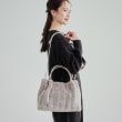 シューラルー(SHOO・LA・RUE)の【2WAY】上品カラーで取り入れやすい ふわふわ ストライプファートートバッグ13