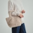 シューラルー(SHOO・LA・RUE)のスパンコールフェイクファーランチトートバッグ16