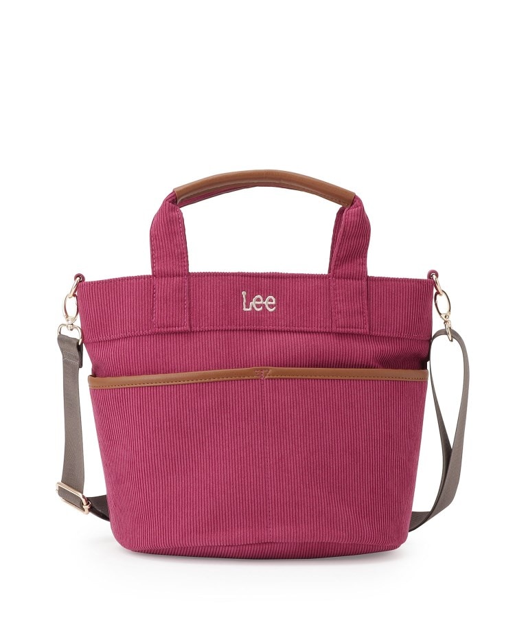 シューラルー(SHOO・LA・RUE)の【Lee別注】2WAYフロントポケットトートバッグ ボルドー(064)
