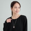 シューラルー(SHOO・LA・RUE)のキラキラチェーン スリーリングネックレス5