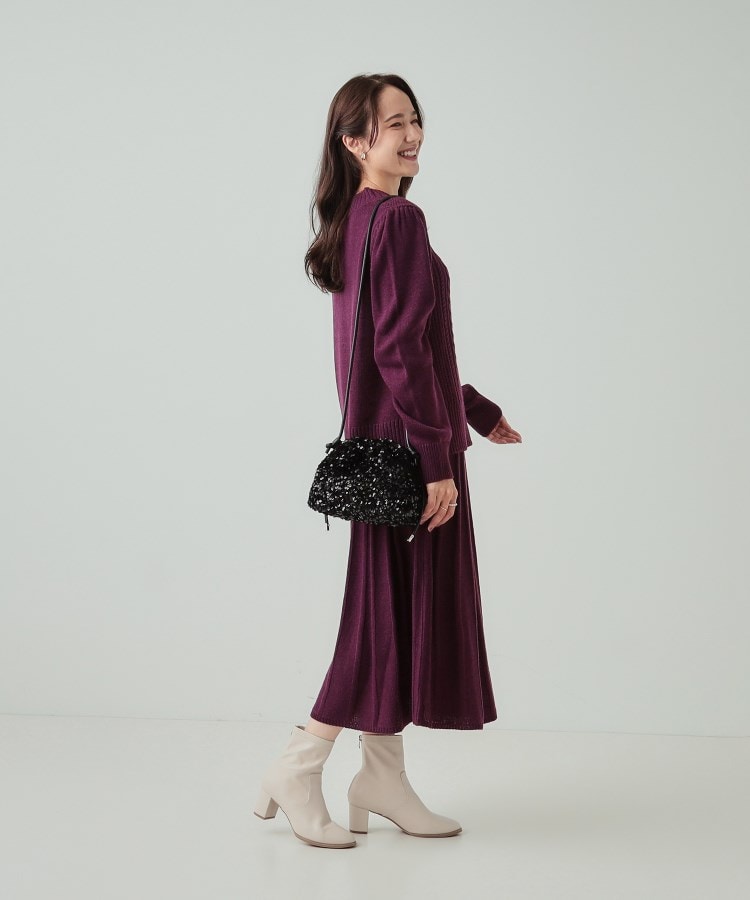 シューラルー(SHOO・LA・RUE)のスパンコール巾着ショルダーバッグ12
