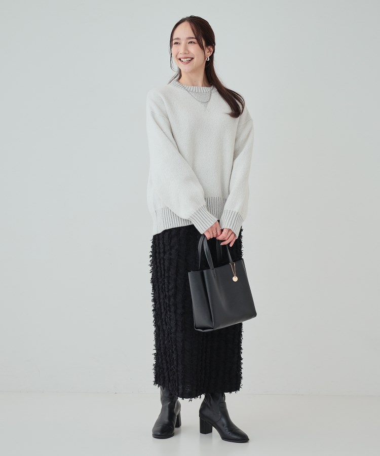 シューラルー(SHOO・LA・RUE)の【軽量】一枚革風あおりトートバッグ14