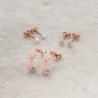シューラルー(SHOO・LA・RUE)の【6点セット】フラワーフープピアス ピンクゴールド(005)