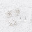 シューラルー(SHOO・LA・RUE)の【6点セット】ワイヤーフラワーピアス シルバー(006)
