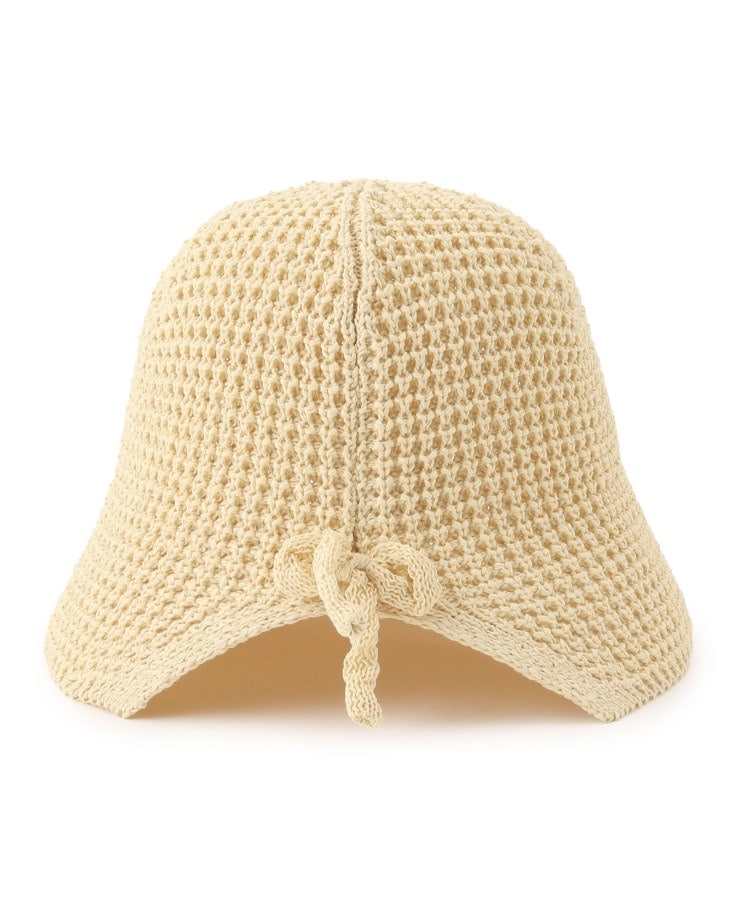 シューラルー(SHOO・LA・RUE)のバックスリットリボン付ベル型ニット帽2