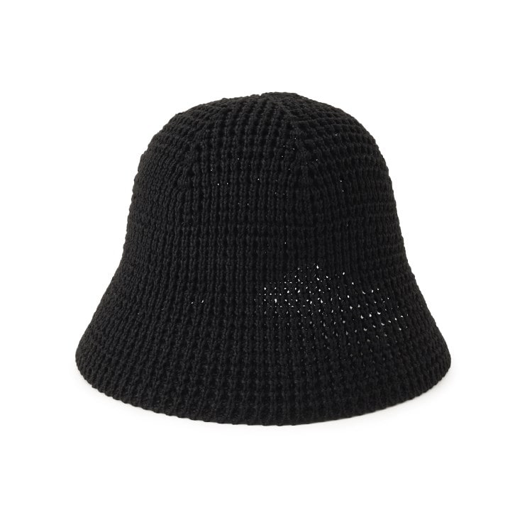 シューラルー(SHOO・LA・RUE)のバックスリットリボン付ベル型ニット帽 ハット