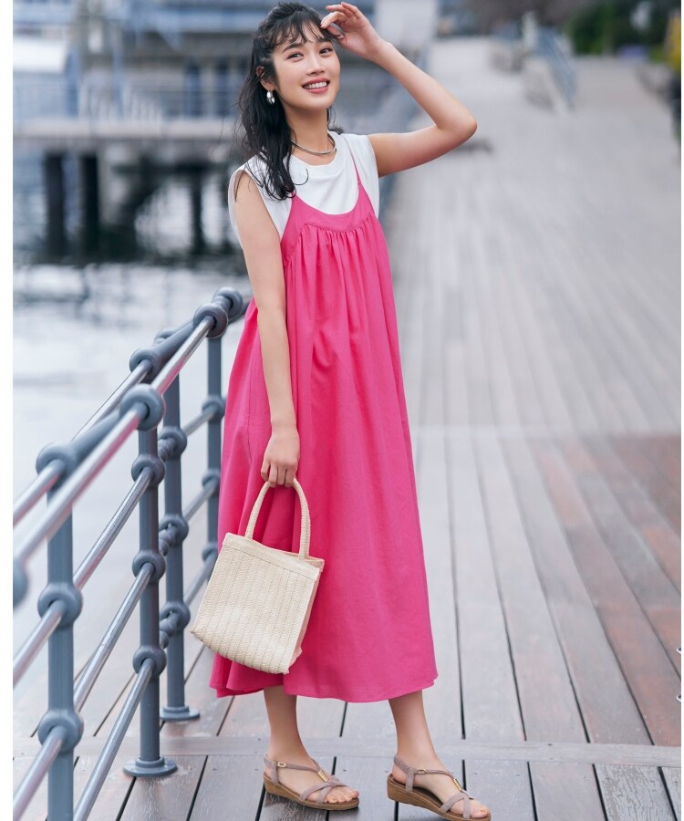 シューラルー(SHOO・LA・RUE)の【ふかふか中敷き】片手で履ける Yストラップサンダル17