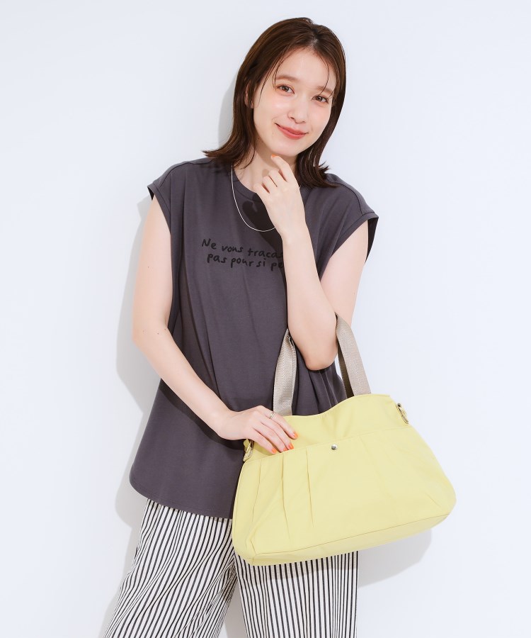 シューラルー(SHOO・LA・RUE)の【撥水】ポケットタック2WAYトートバッグ7