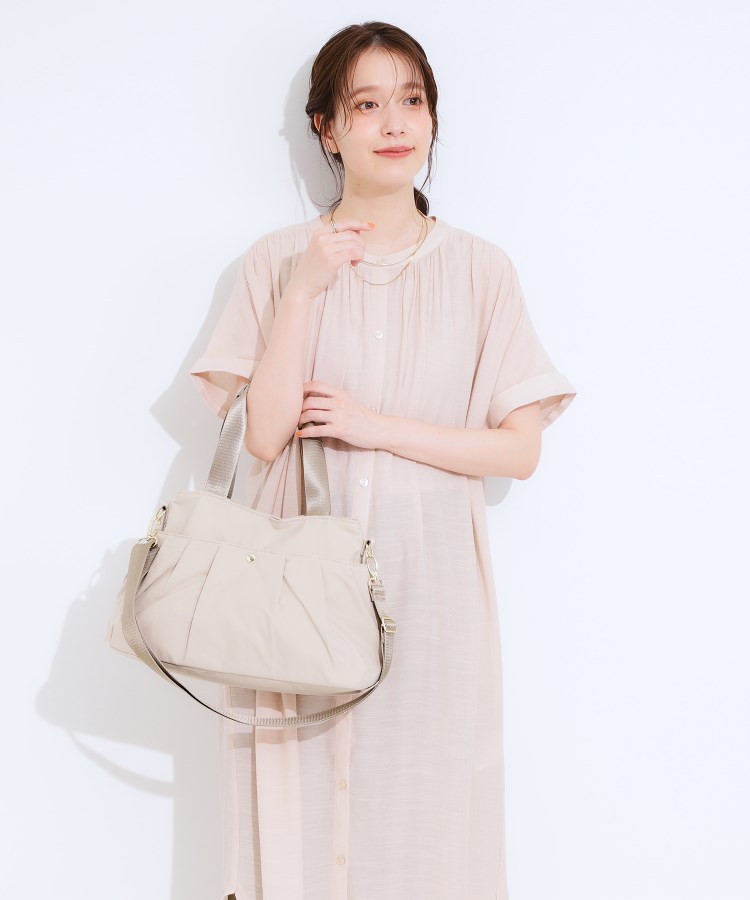 シューラルー(SHOO・LA・RUE)の【撥水】ポケットタック2WAYトートバッグ3