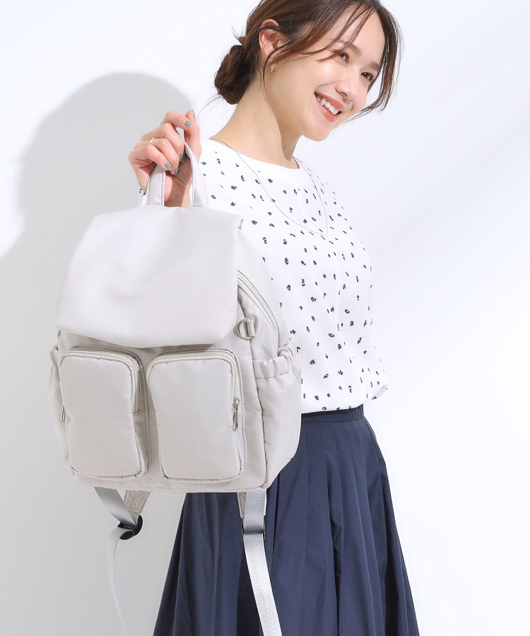 シューラルー(SHOO・LA・RUE)の【撥水】Wポケットリュック5