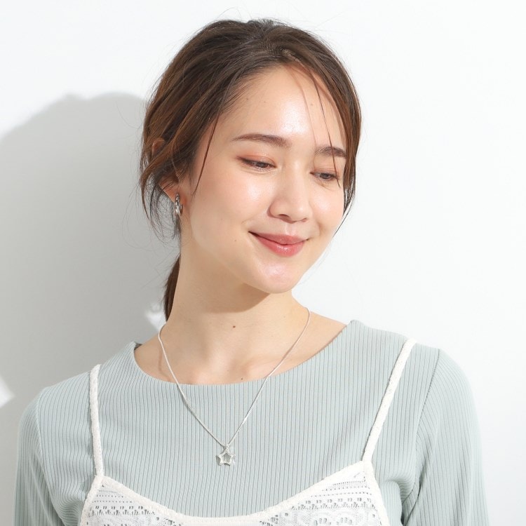 シューラルー(SHOO・LA・RUE)の【2WAY】クリアスターネックレス ネックレス