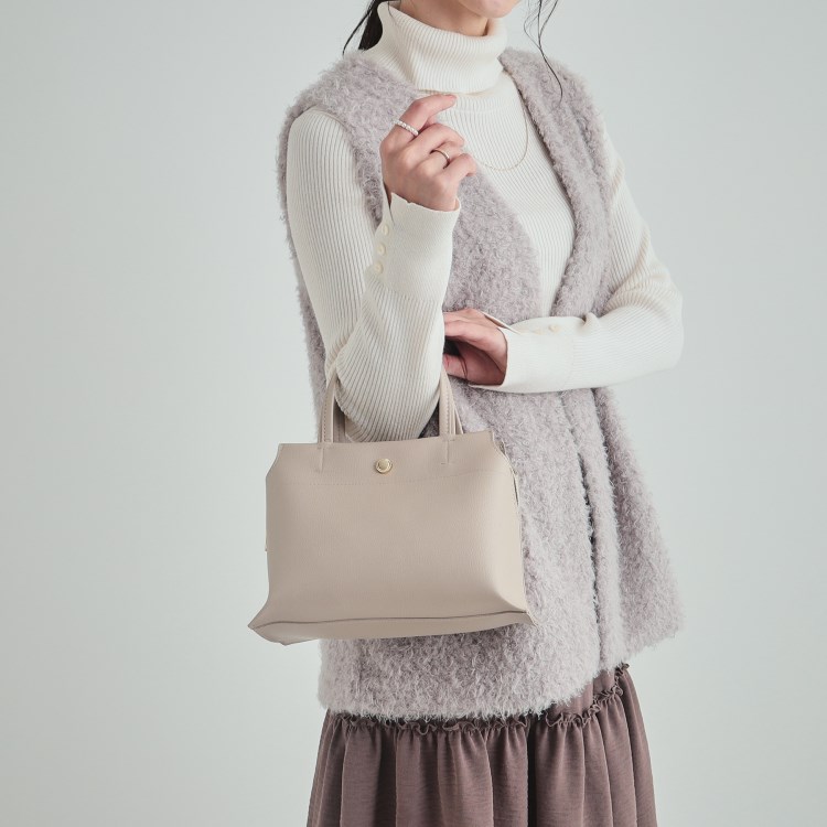 シューラルー(SHOO・LA・RUE)の【セレモニー/2WAY】三層ミニトートバッグ トートバッグ