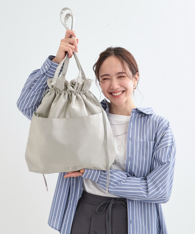 シャイニー巾着トートバッグ(トートバッグ) | SHOO・LA・RUE シャイニー巾着トートバッグ(トートバッグ) | SHOO・LA・RUE