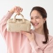 シューラルー(SHOO・LA・RUE)のボンディングミニショルダーバッグ ライトベージュ(051)