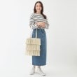 シューラルー(SHOO・LA・RUE)のフリルティアードトートバッグ4