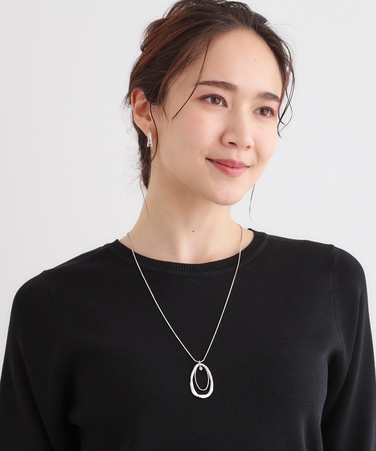 シューラルー(SHOO・LA・RUE)のウェーブダブルネックレス5
